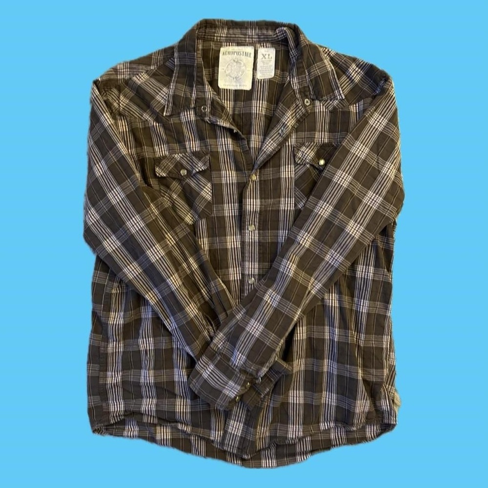 brown flannel